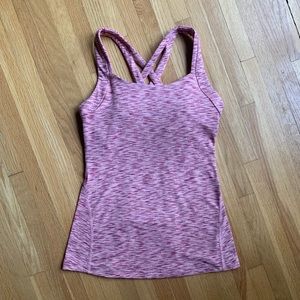 Lucy Fitness Fix Athletic Tank Heather Pink XS